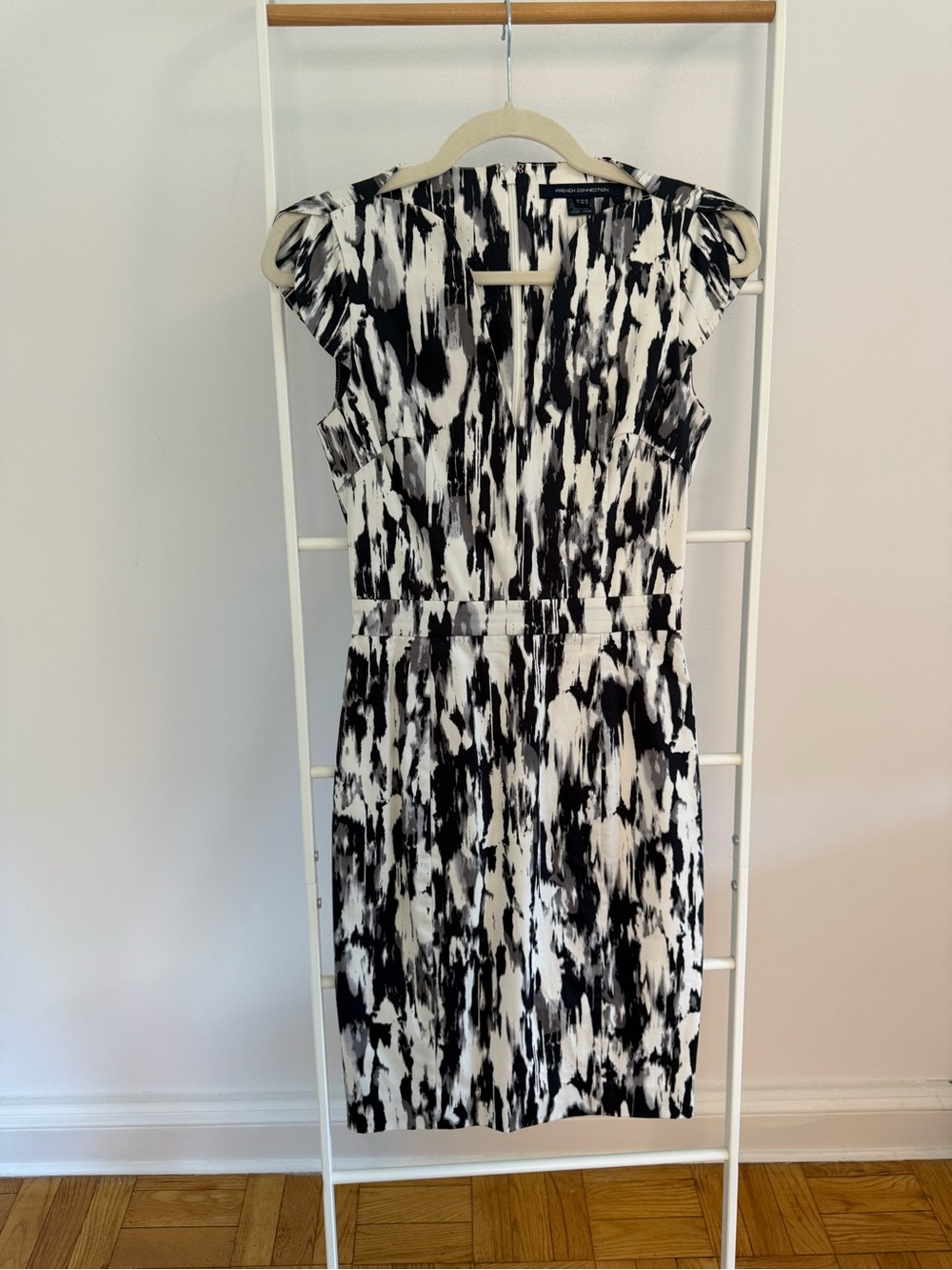 French Connection Black & White Dress